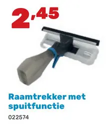Aanbieding: Raamtrekker met spuitfunctie