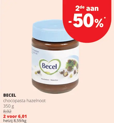 Promotie: Chocopasta hazelnoot