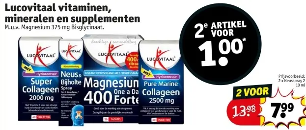 Promotie: Lucovitaal vitaminen, mineralen en supplementen