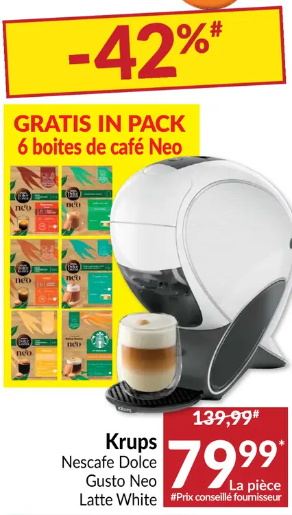 Offre: Nescafe Dolce Gusto Neo Latte White