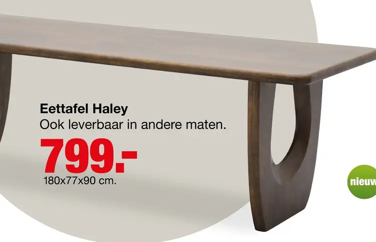 Aanbieding: Eettafel Haley