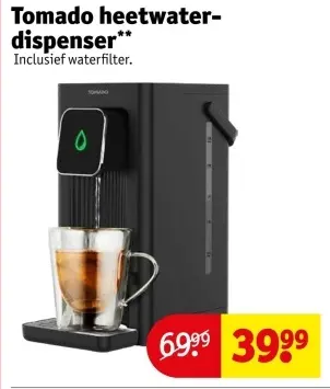 Aanbieding: heetwater-dispenser