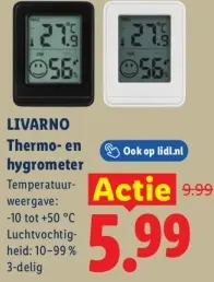 Aanbieding: Thermo- en hygrometer