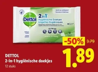Aanbieding: 2-in-1 hygiënische doekjes