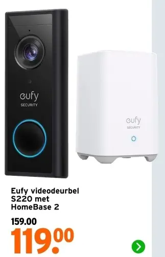Aanbieding: Videodeurbel S220 met HomeBase 2