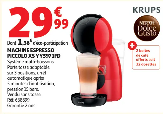 Offre: Machine espresso piccolo xs yy5971fd