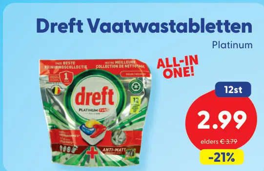Aanbieding: Vaatwastabletten