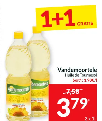 Offre: Huile de Tournesol