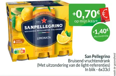 Promotie: San Pellegrino Bruisend vruchtendrank