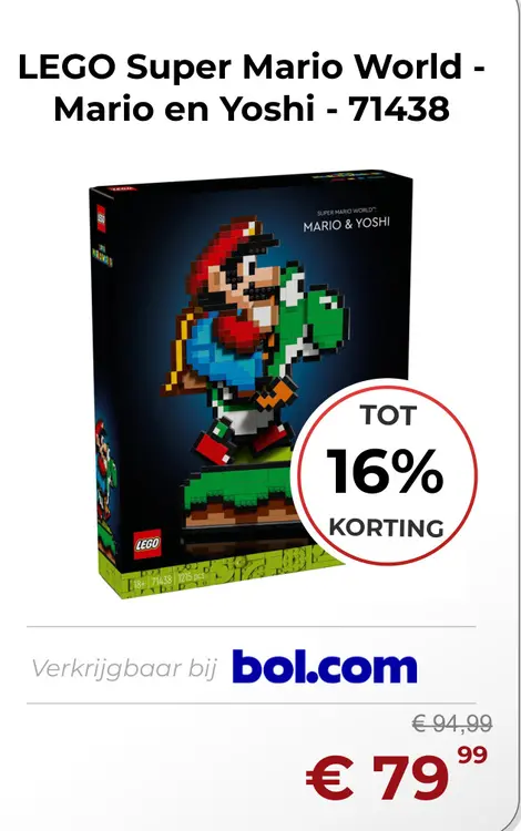 Aanbieding: LEGO Super Mario World - Mario en Yoshi