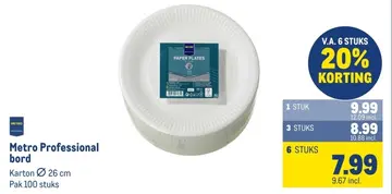Aanbieding: Metro Professional bord