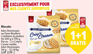 Offre: Jules Destrooper Crisp'n Cream vanilla