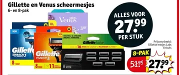 Aanbieding: Gillette en Venus scheermesjes
