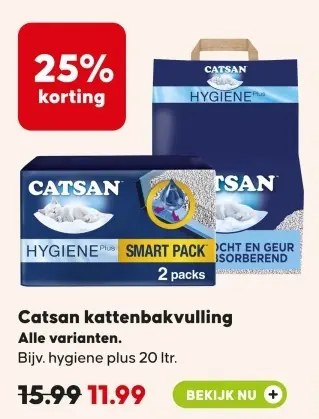 Aanbieding: Catsan kattenbakvulling