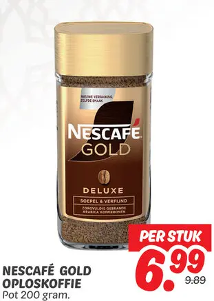 Aanbieding: Nescafé gold oploskoffie
