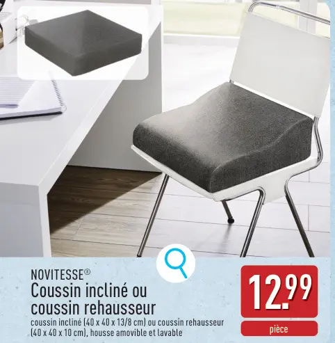 Offre: Coussin incliné ou coussin rehausseur