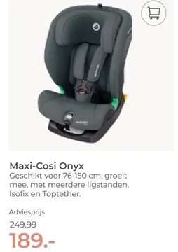 Aanbieding: Maxi-Cosi Onyx