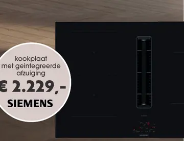 Aanbieding: kookplaat met geintegreerde afzuiging