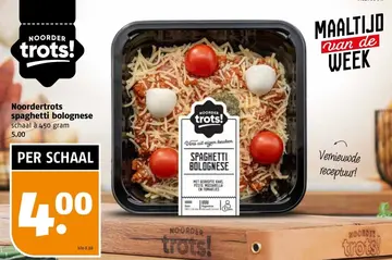 Aanbieding: Noordertrots spaghetti bolognese