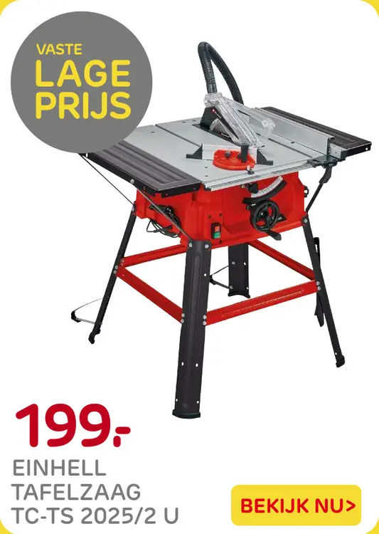 Aanbieding: Tafelzaag TC-TS 2025/2 U