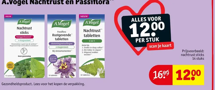 Aanbieding: A.Vogel Nachtrust sticks