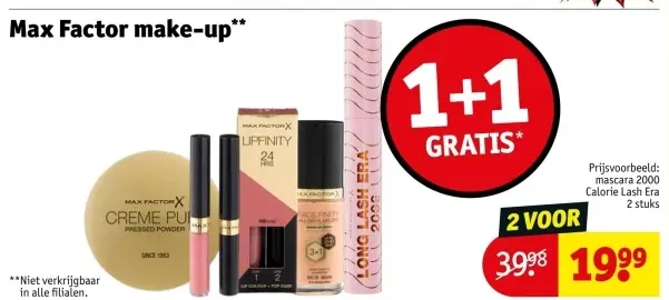 Aanbieding: Max Factor make-up