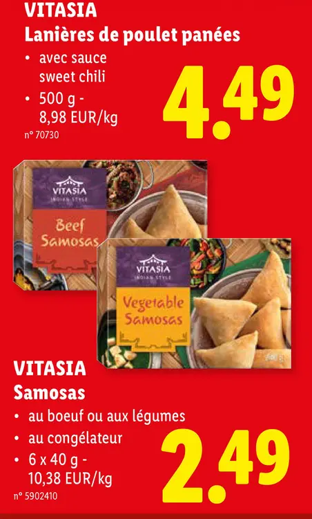 Offre: Lanières de poulet panées