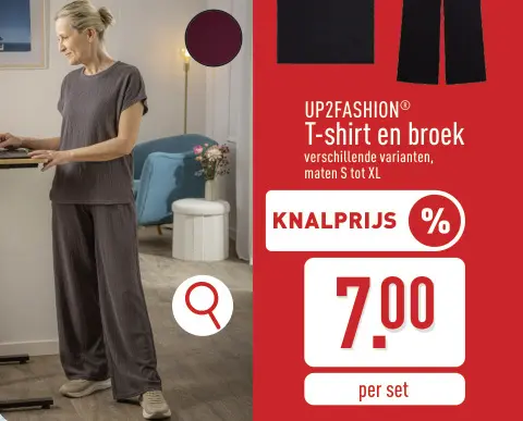 Promotie: T-shirt en broek