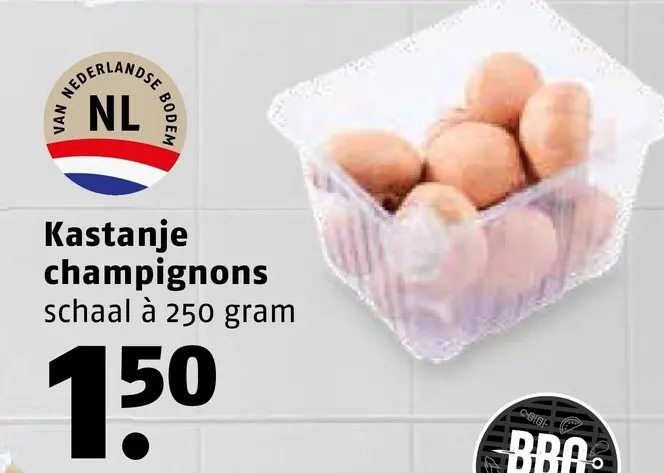 Aanbieding: Kastanje champignons