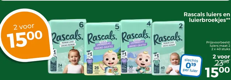 Aanbieding: luiers en luierbroekjes