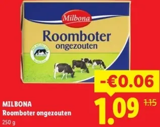 Aanbieding: Roomboter ongezouten