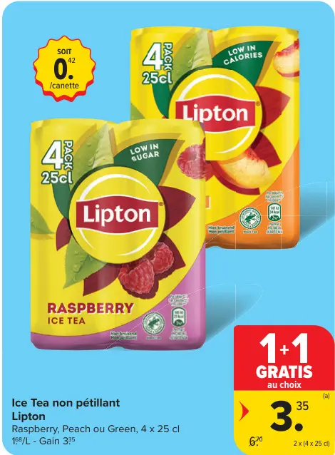 Offre: Ice Tea non pétillant