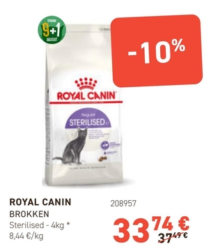 Aanbieding: ROYAL CANIN BROKKEN Sterilised
