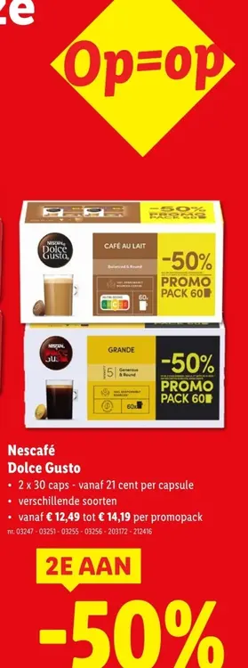Promotie: Nescafe Dolce Gusto