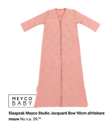 Aanbieding: Slaapzak Meyco Studio Jacquard Bow 90cm afrit