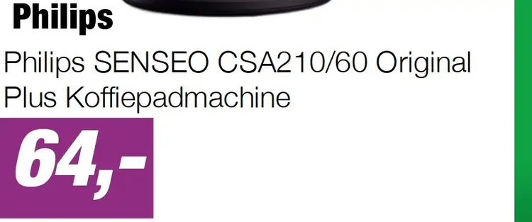 Aanbieding: Philips SENSEO CSA210/60 Original Plus Koffiepadmachine