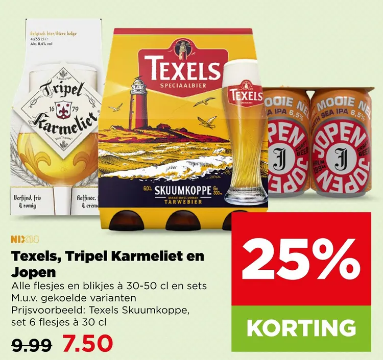 Aanbieding: Texels, Tripel Karmeliet en Jopen