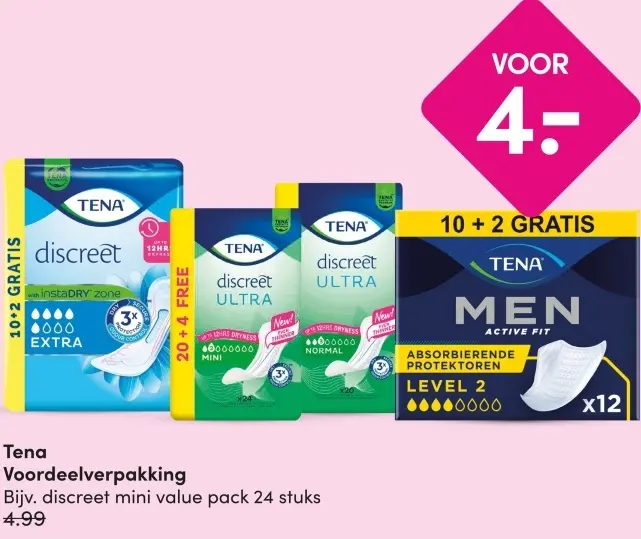 Aanbieding: Tena Voordeelverpakking