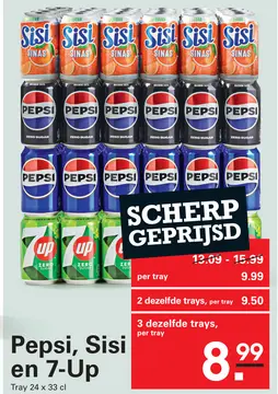 Aanbieding: Pepsi, Sisi en 7-Up