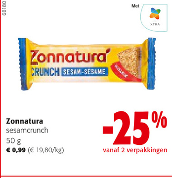 Aanbieding: Zonnatura sesamcrunch