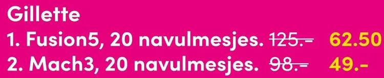 Aanbieding: Navulmesjes