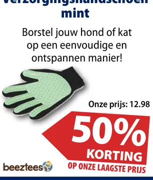 Aanbieding: verzorgingshandschoen mint