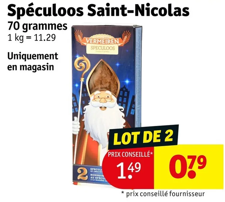 Offre: Spéculoos Saint-Nicolas