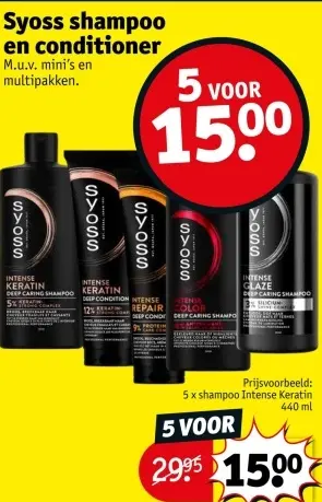 Promotie: Syoss shampoo en conditioner