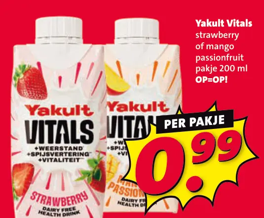 Aanbieding: Vitals strawberry of mango passionfruit