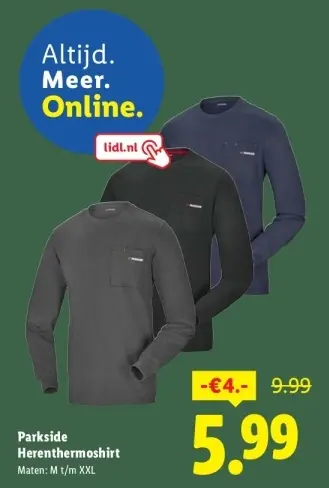 Aanbieding: Herenthermoshirt