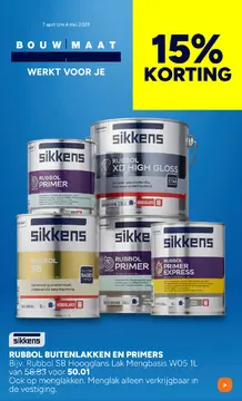 Aanbieding: RUBBOL BUITENLAKKEN EN PRIMERS