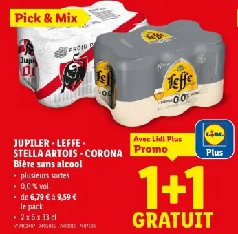 Offre: Bière sans alcool