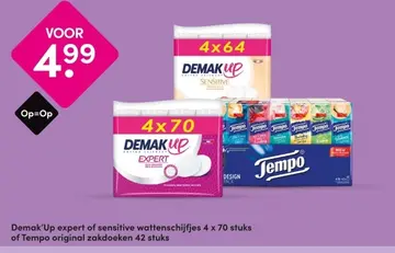 Aanbieding: Demak'Up expert of sensitive wattenschijfjes
