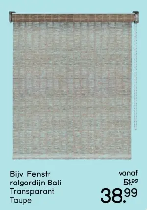 Aanbieding: Fenstr rolgordijn Bali